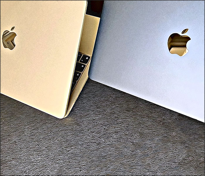 Comparaison des finitions Silver et Starlight du MacBook Air