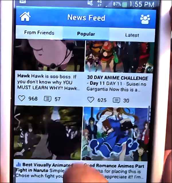 Amino lire mangas