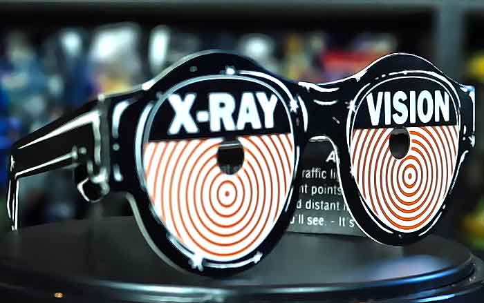 Fausses lunettes à rayons X