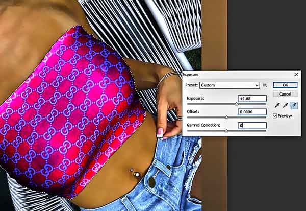 Photoshop voir sous les vêtements