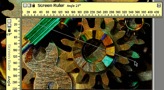 Angle screenruler
