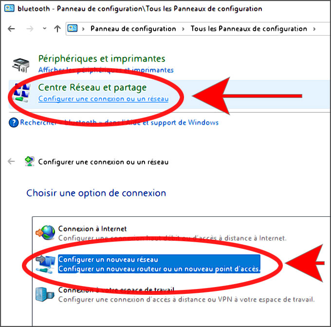 Comment créer une connexion jumelée sur Windows