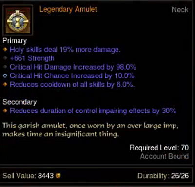 blame amulette temps