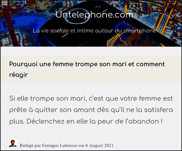 Site mobile du blog untelephone.com
