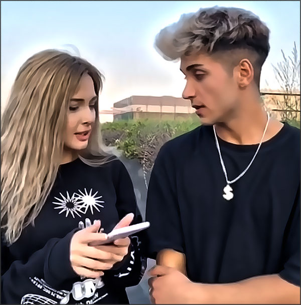 Couple question gênante téléphone