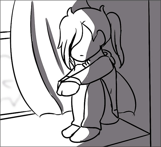Fille au père absent
