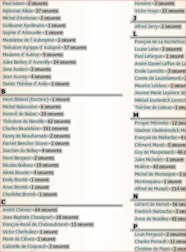 Livres tombés dans le domaine public