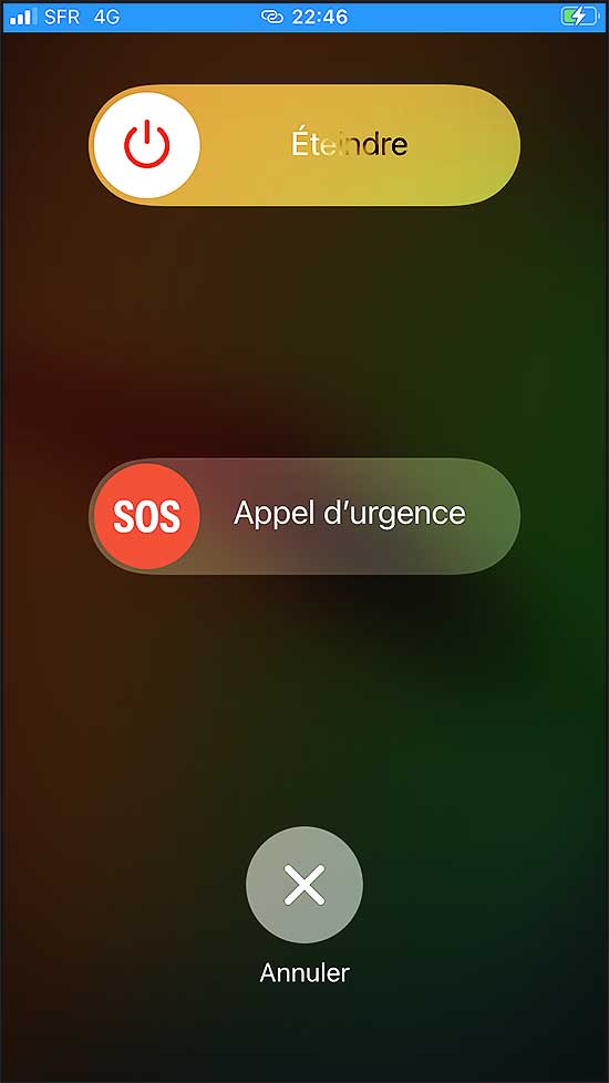 appel urgence sur iphone8