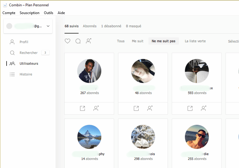 combin : followers instagram