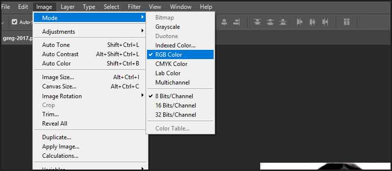Photoshop tuto RGB