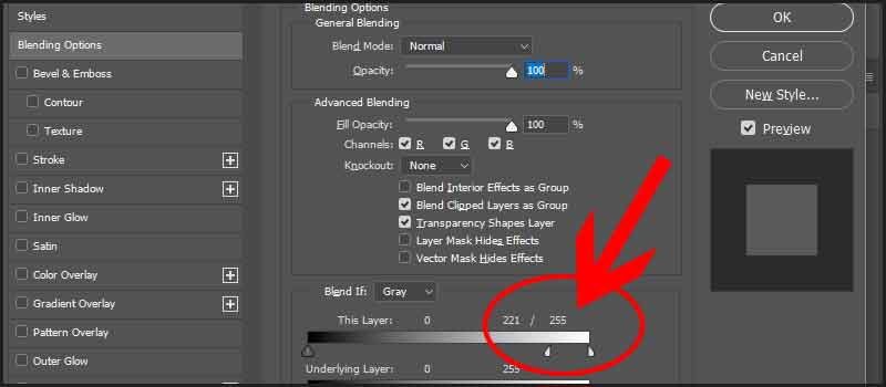 Blend if this layer