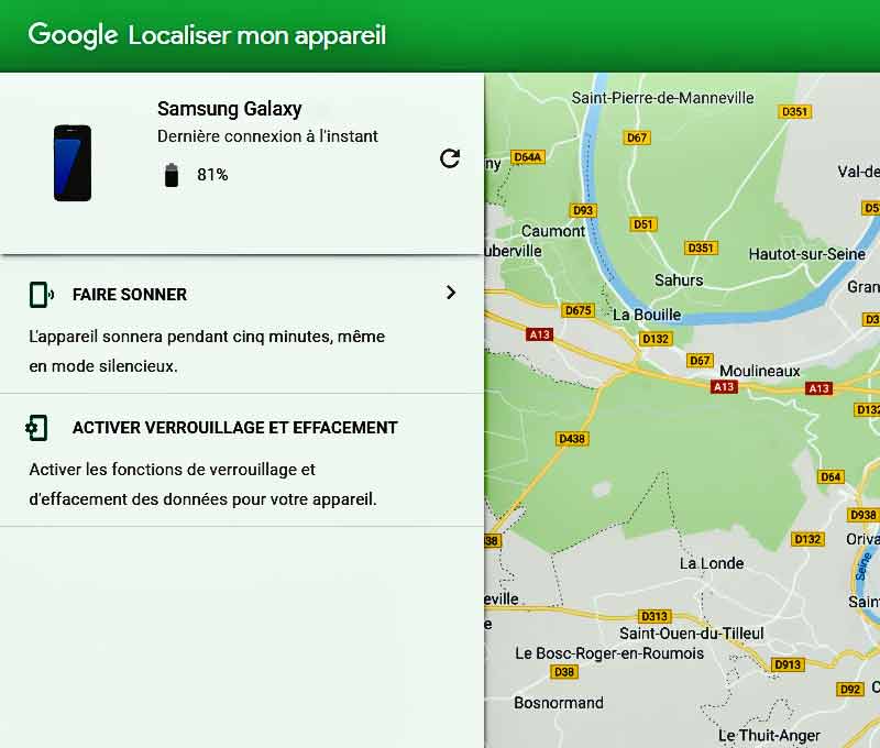 localiser mon appareil google 2