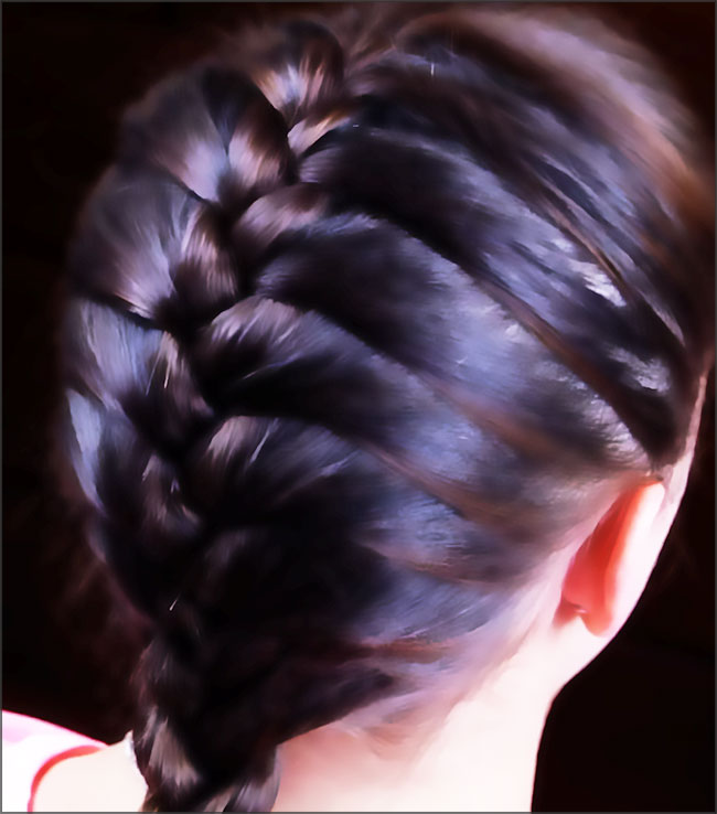 Tresse française serrée