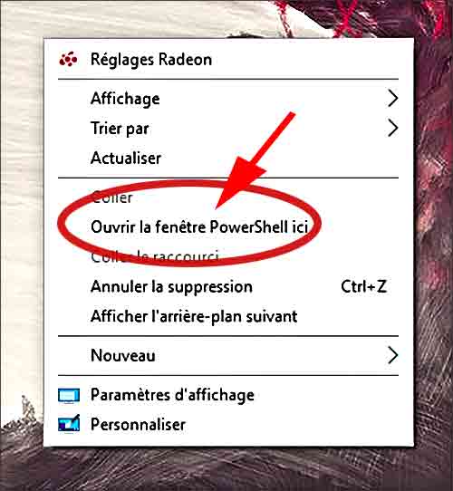 lancer l'invite de commande dos sous windows