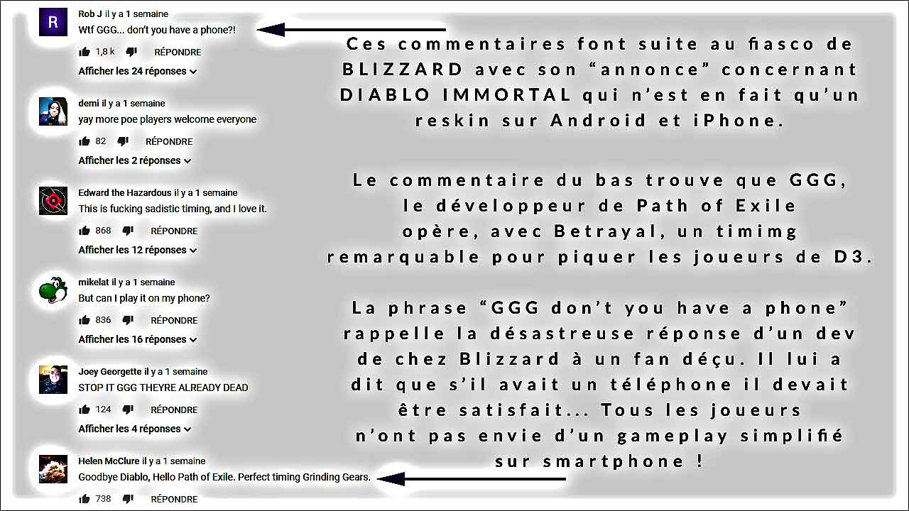 commentaires path of exile betrayl sur youtube