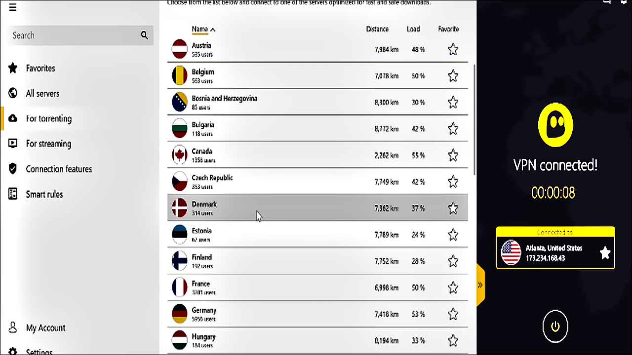 Screenshot vpn