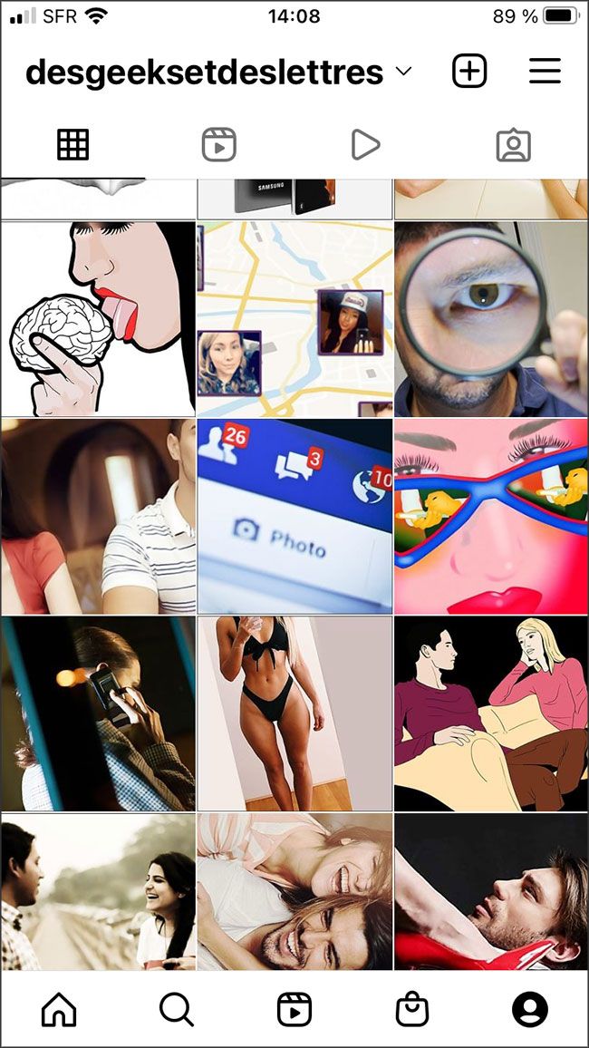 Un profil sur Instagram