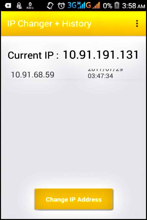 Changer d'adresse ip