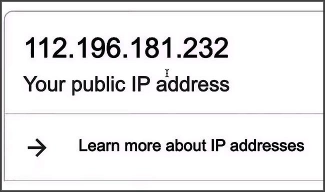 Adresse IP publique