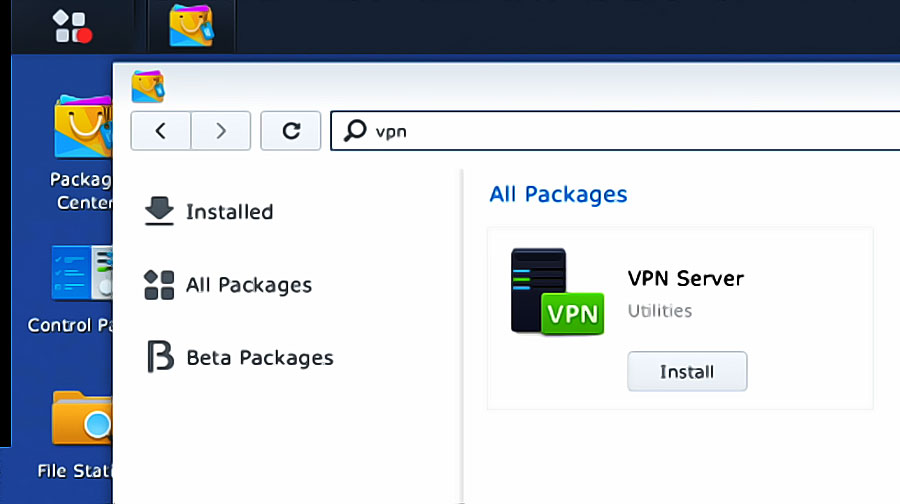 installer vpn sur nas synology