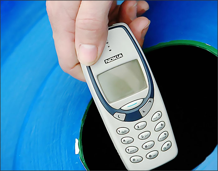 jeter un telephone jetable