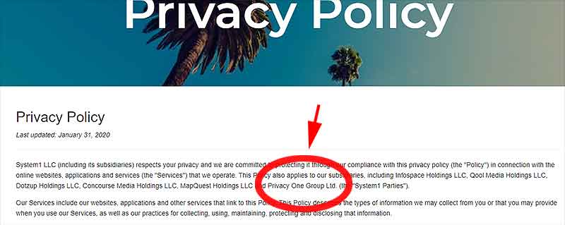 Privacy One et System1