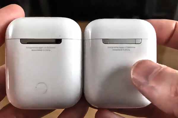 Airpods 2 us Airpods 1 peu de différence de boîtier