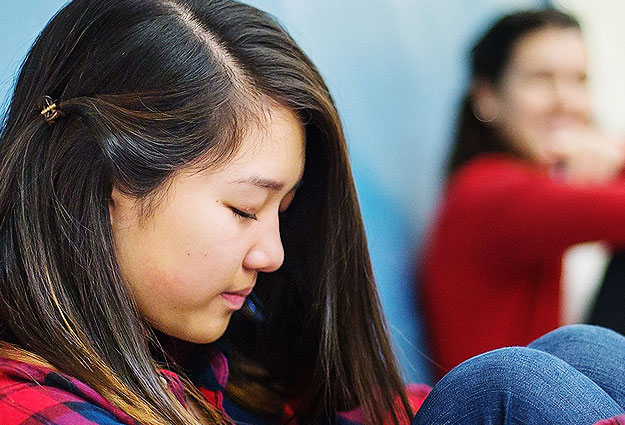 Adolescente harcelée à l'école