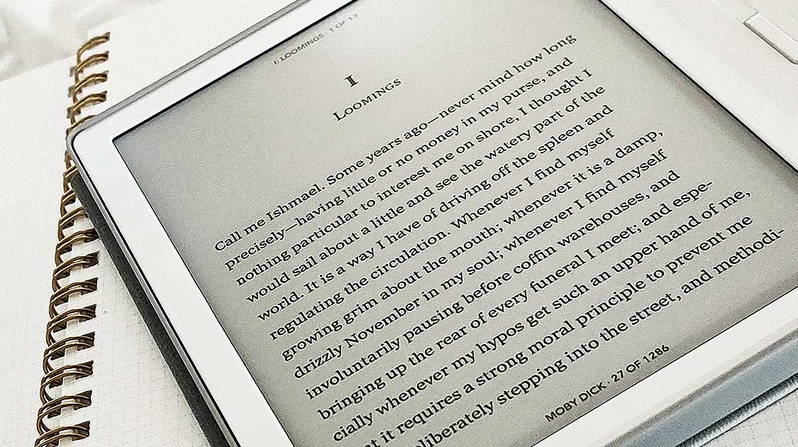 Ebook : gros plan