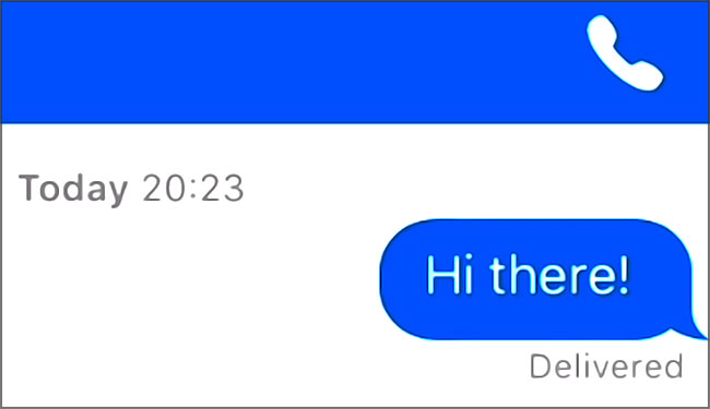 Signal : message bien délivré