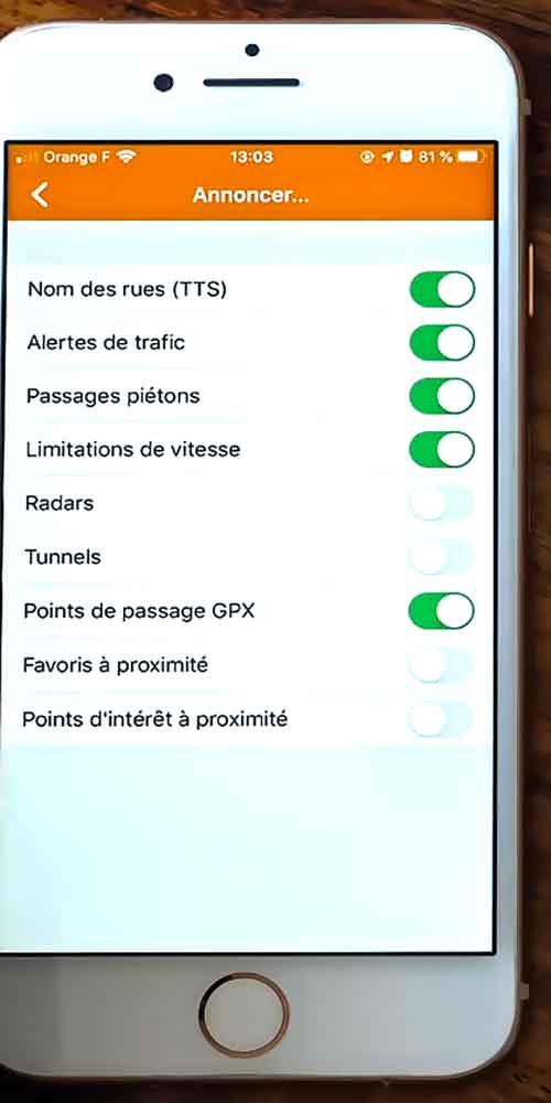OsmAnd options