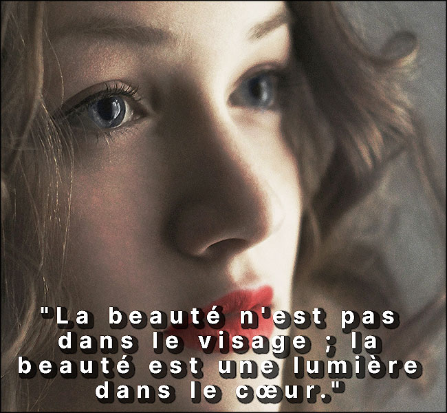 La beauté n'est pas le visage (légende selfie)