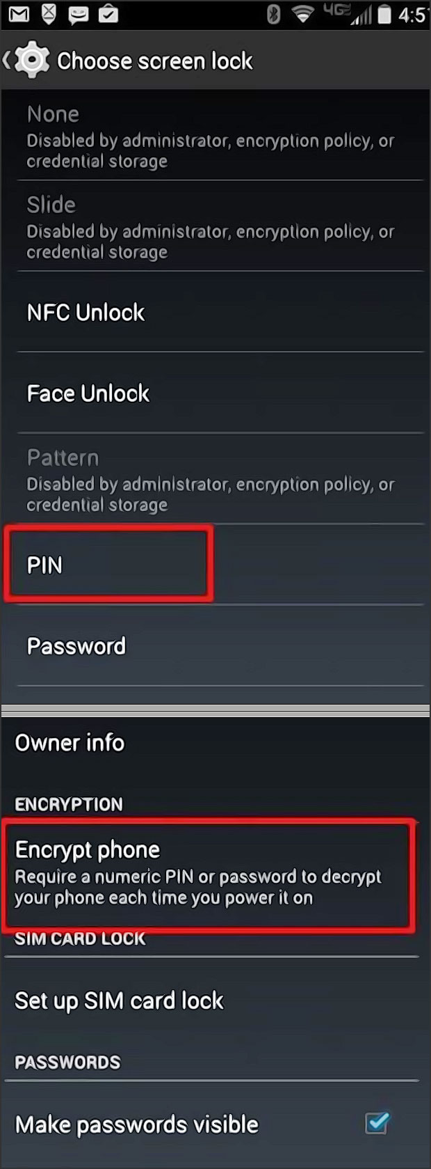 comment chiffrer un android mode d emploi