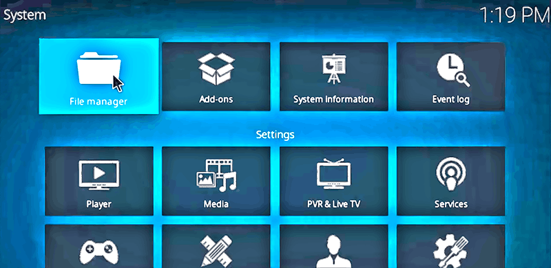 Kodi Exodus File Manager