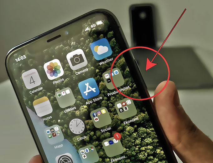 Bouton latéral iPhone X