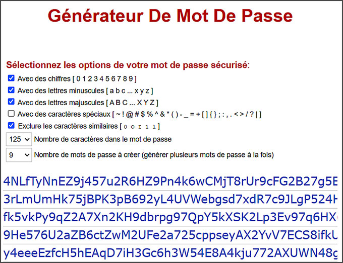 Le site https://www.motdepasse.xyz/