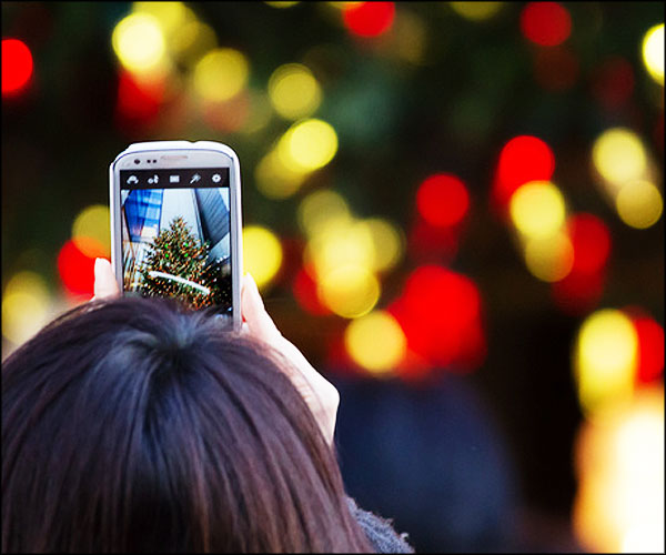 Un téléphone à Noël
