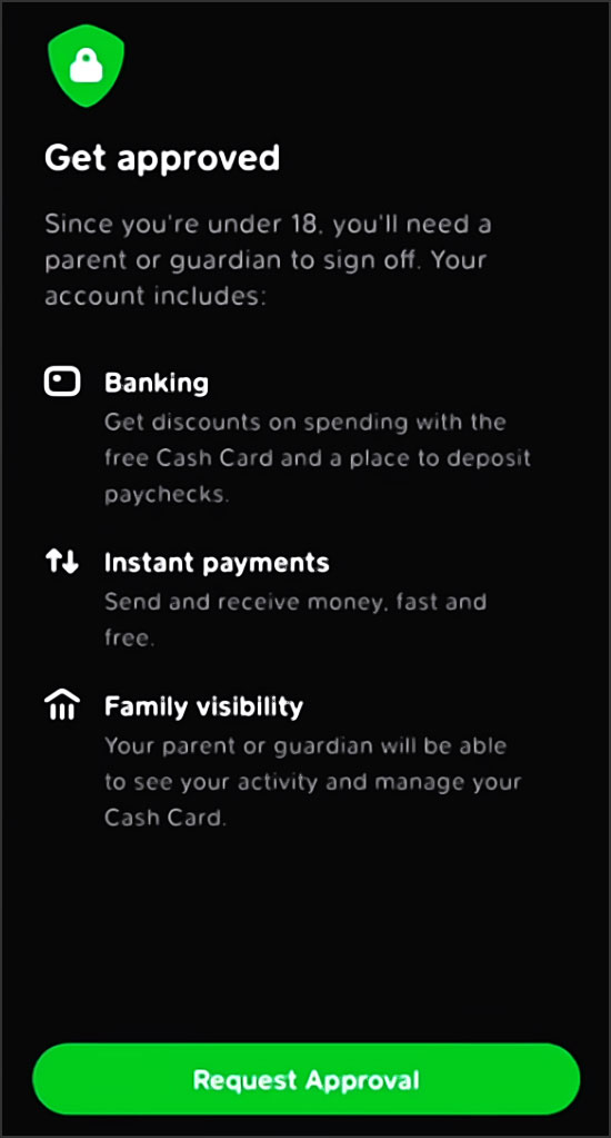 mise en garde de cash app pour les mineurs