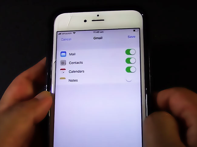 synchroniser contacts google sur iphone