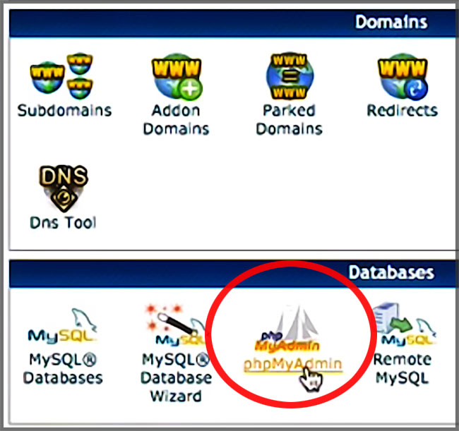 Accéder à PHPMyAdmin