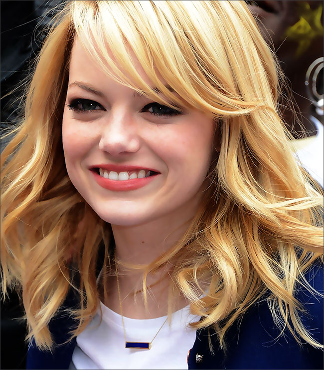 La blonde glacée comme Emma Stone