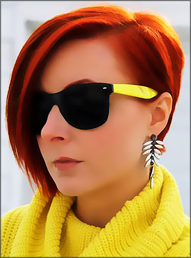 Coiffure fille asymétrique