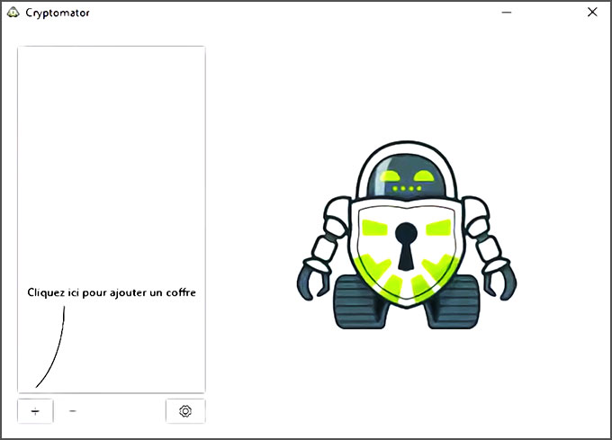 Cryptomator : interface simplissime