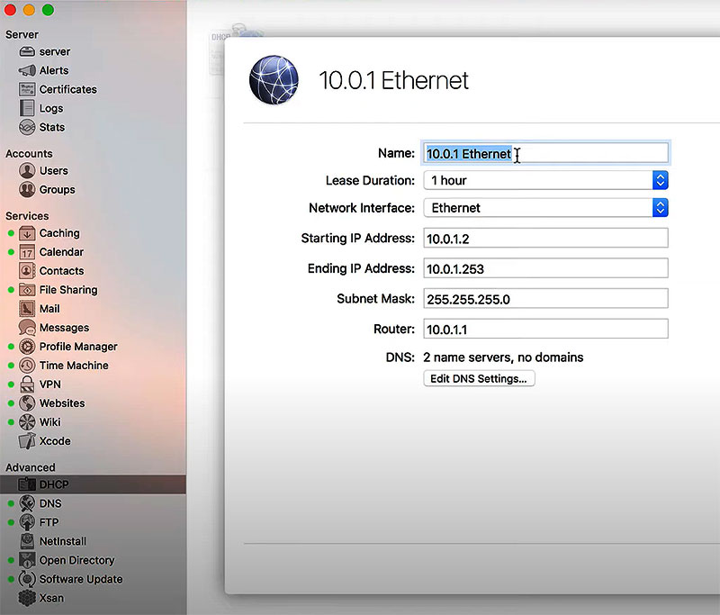macOS DHCP