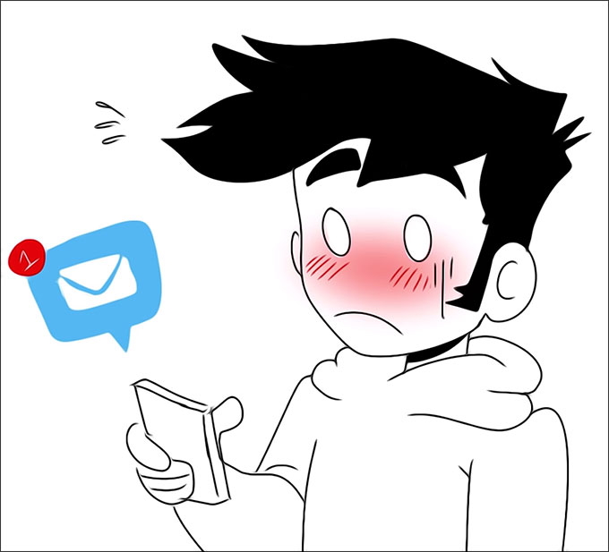 Un homme ressent une excitation (Email)