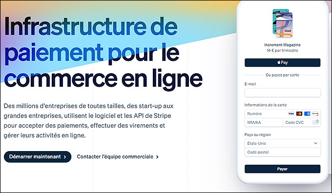 Le site "Stripe"