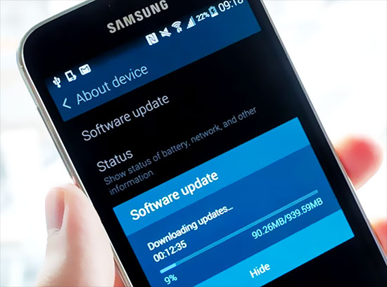 android mise à jour (samsung)