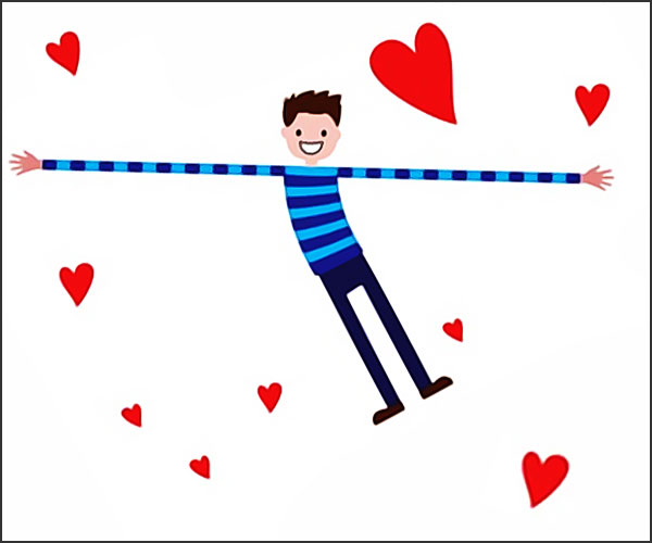 homme plein d amour (dessin)
