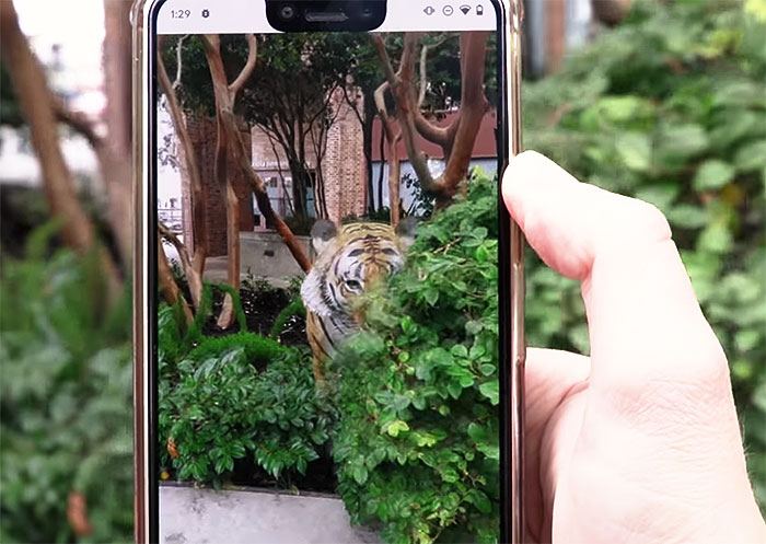 Incruster un lion en 3D dans votre environnement