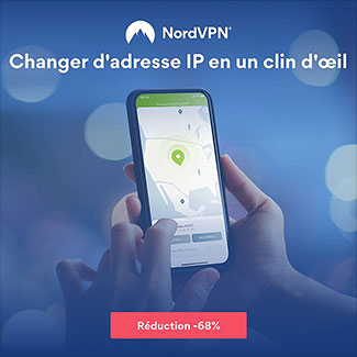 Nordvpn bannière maquiller adresse ip 325 pixels